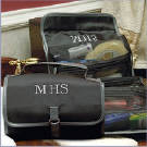 CLICK HERE - see large toiletry travel bag collection, shaving kits, hanging toiletry bags for men (personalized with monogram name or initials)